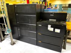 (5) BLACK STORAGE CABINET