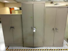 (3) STORAGE LOCKERS, NO CONTENTS