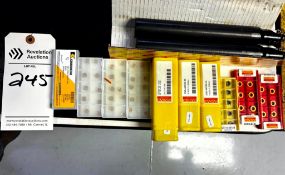 SANDVIK AND KENNAMETAL BORING BARS WITH INSERTS