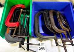LOT OF C CLAMPS