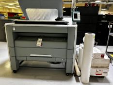 OCE PLOTWAVE 350 LARGE FORMAT PRINTER, EXTRA BONDS AND TONER KIT