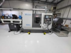 2017 HARDINGE TALENT 51 MSY LATHE WITH GLASS SCALES, BAR FEEDER, CHIP CONVEYOR, AND MANY EXTRAS