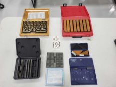 ASSORTED PLATE AND PIN GAUGES