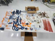 ASSORTED COPPER AND PLASTIC COOLANT LINES AND PARTS