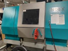 2006 INDEX G200 TWIN SPINDLE CNC LATHE - DUAL TURRET, SIEMENS 840D CONTROL
