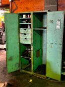 LARGE STORAGE CABINET WITH CONTENTS