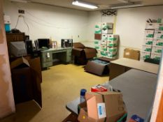 LOT OF OFFICE EQUIPMENT AND SUPPLIES