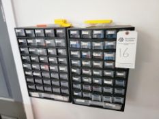 LOT OF CARBIDE TOOLING, DRILL BITS, REAMERS AND PLASTIC TOOLING STORAGE ORGANIZER
