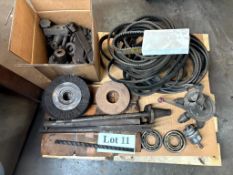 CLOGGED BELTS (LATHES & MILLS), QUADTAPPER, QUAD DRILL, MISC PARTS AND TOOLING