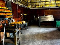 HYDRAULIC PRESS AND ASSORTED SCRAP METAL