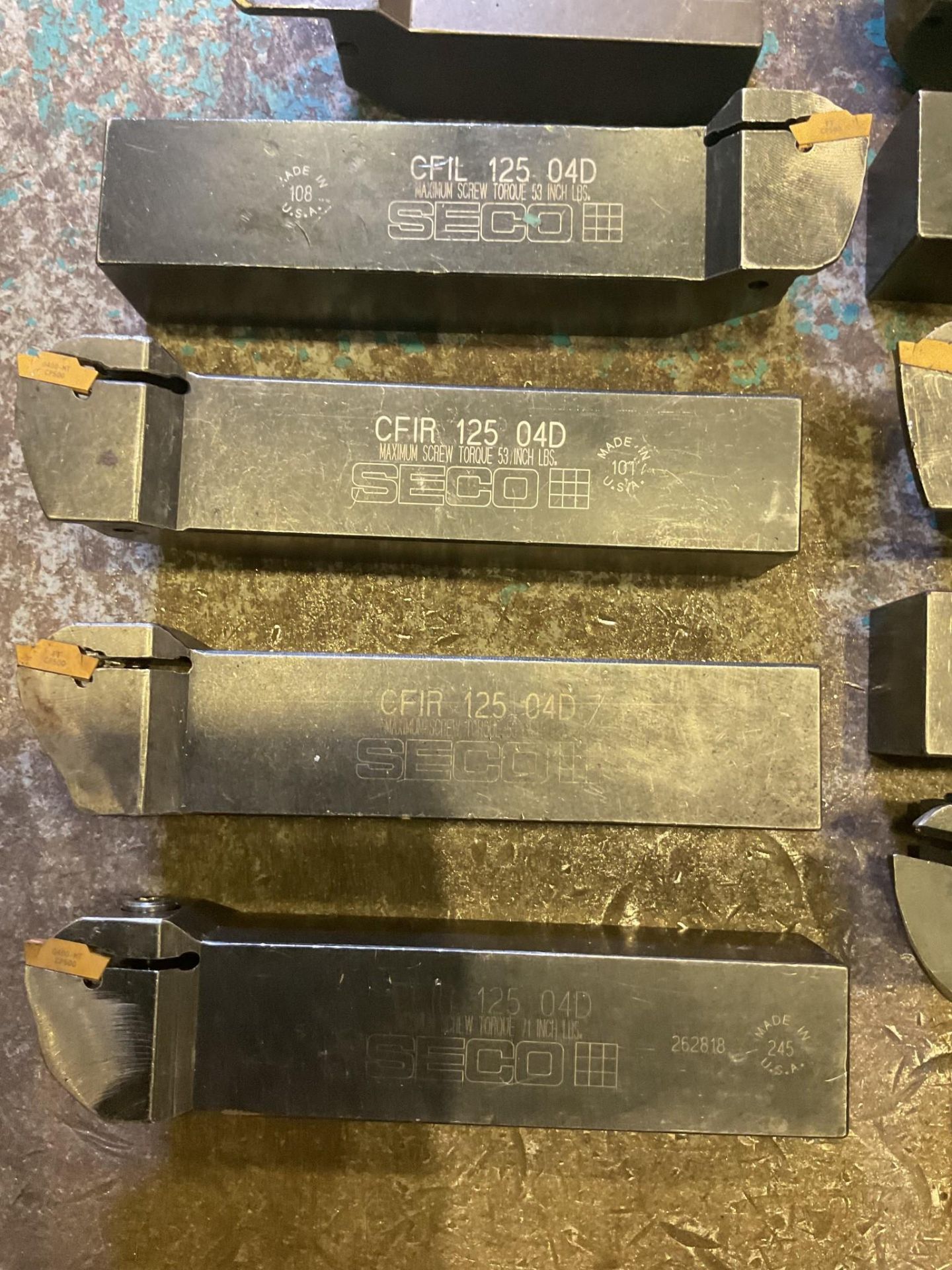 SECO 1.25 INCH SHANK INDEXABLE TURNING TOOL HOLDERS - Image 7 of 12