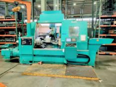 WARNER AND SWASEY SC-25 CNC TURRET LATHE, DUAL TURRET, FANUC