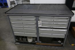 LISTA WORKBENCH WITH CABINETS, COLLETS AND ASSORTED LATHE TOOLING