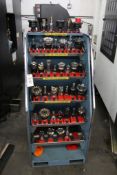 CAT 40 SHELL MILL HOLDERS, TOOL SHELF INCLUDED