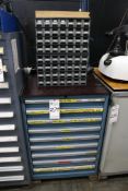 VIDMAR TOOL CABINET AND TOOLING ORGANIZER WITH DRILL BITS, REAMERS, CUTTERS