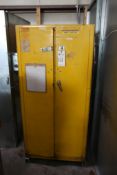(2) YELLOW FIRE PROOF INDUSTRIAL CABINETS
