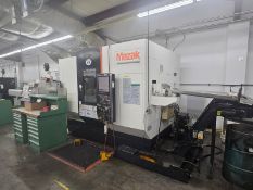 2011 MAZAK HYPER QUADREX 150 MSY CNC TURNING CENTER, DUAL TURRET LIVE MILLING, SUB SPINDLE, Y AXIS
