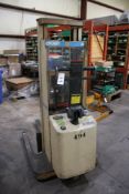 CROWN MODEL 15-T ELECTRIC PALLET STACKER, 1500 LB CAPACITY