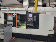 2011 MAZAK QTS-350 CNC TURNING CENTER, PROGRAMMABLE TAILSTOCK, MAZATROL SMART CONTROL