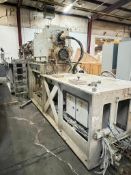 X COMPOUND 2 STAGE EXTRUDER W/ COMPOUNDER, ABB CONTROL CABINET & 1000HP MOTOR