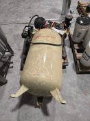 INGERSOLL RAND 2475N7.5-V 7.5HP AIR COMPRESSOR W/ AUX TANK