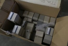 BOX OF ASSORTED SARTORIUS STEDIM LAB ACCESSORIES
