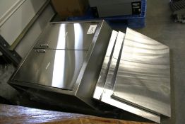 STAINLESS STEEL CABINET WITH SHELVES