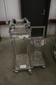 LOT OF (3) STAINLESS STEEL CARTS