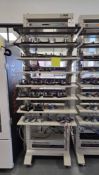 NEWARE TECHNOLOGIES BTS-4000 BATTERY TESTING SYSTEM WITH RACK
