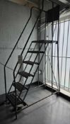 STEEL 6 STEP ROLLING LADDER