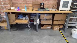ULINE WOOD/CORK TOP WORKBENCH