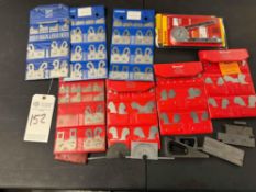 LOT OF RADIUS GAUGES AND MEASURING TOOLS