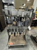 CART OF CAT50 TOOL HOLDERS