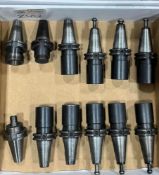 (12) CAT40 TOOL HOLDERS