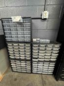 PLASTIC DRAWER STORAGE CABINETS AND CONTENTS