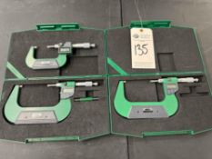 SET OF INSIZE DIGITAL MICROMETERS