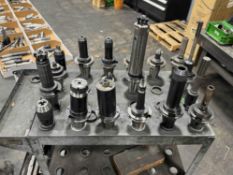 CART OF CAT50 TOOL HOLDERS