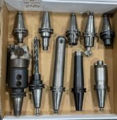 (10) CAT40 TOOL HOLDERS