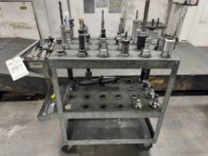 CART OF CAT40 TOOL HOLDERS