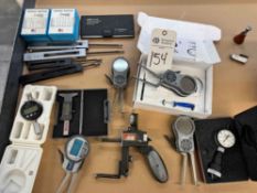 LOT GAUGES AND ASSORTED MEASURING TOOLS