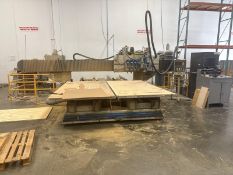 1993 5' X 10' KOMO VR1008TT CNC ROUTER - DUAL TABLE (1 WORKING) DUST COLLECTOR, VAC TABLE
