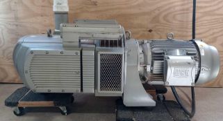2019 25 HP BECKER VTLF 2.500/0-79 VACUUM PUMP - SINGLE PHASE READY, VECTRUE CFW-11 INVERTER INCLUDED