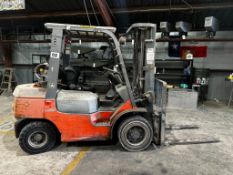 2005 TOYOTA 6000 LB CAP LP FORKLIFT MODEL 7FGU30