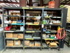 ASSORTED SHELVING UNITS WITH ALL CONTENTS INCLUDED
