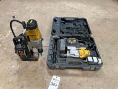 (2) DEWALT DWE1622 2 INCH MAGNETIC DRILL PRESS
