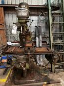 BRIDGEPORT VERTICAL KNEE MILL, VISE, TOOLING INCLUDED