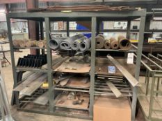STEEL SHELVING WITH CONTENTS