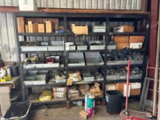LARGE SHELVING RACK WITH ALL CONTENTS