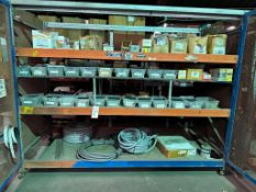 PALLET RACKING WITH ELECTRICAL CONTENTS, SEE ALL PICTURES