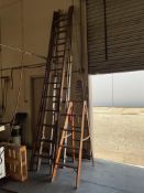 (3) LADDERS, PLUS 1, 2 STEP STOOL